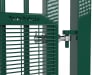 A close up showing the hinges on the 2.4m High x 1.2m Wide EnviroProtect Anti-Climb SR1 (A1) LPS 1175 Security Railing Gate 