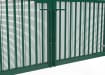 A close up showing the drop bolts on the 2.4m High x 2.0m Wide Double Leaf EnviroProtect Anti-Climb SR1 (A1) LPS 1175 Security Railing Gate 