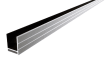 Silver rail for Bambura composite fencing