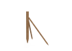 Creosoted timber stake and struts