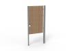 Single leaf acoustic gate