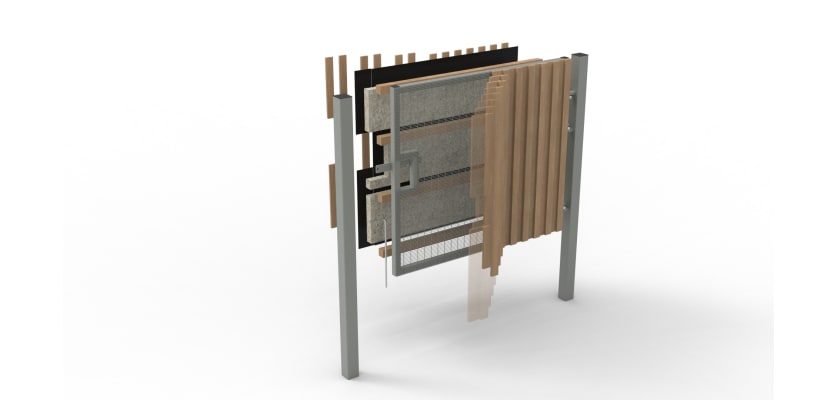 AcoustiGuard® SR1 (A1) LPS 1175 single leaf gate kit in 2.4m high and 3.0m wide dimensions, showcasing a robust design ideal for security applications.