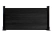 A 0.6m High Bambura Composite Fencing System in Black with Black Posts