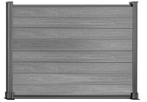 Bambura® Embossed Light Grey Wood Plastic Composite Fencing