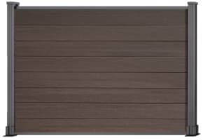 Bambura® Wood Grain Walnut Wood Plastic Composite Fencing