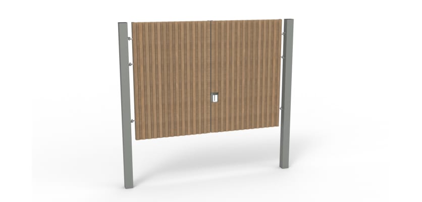 Double leaf AcoustiGuard gate