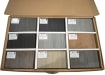 The Bambura Wood Composite Fencing Samples Box Showing all of the available samples 