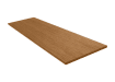 Bambura Wood Plastic Composite Advanced Flat Fasca Trim - Teak Finish 