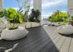 Grey Bambura® Wood Plastic Composite essential deck board showcasing a modern, durable design suitable for outdoor decking projects.