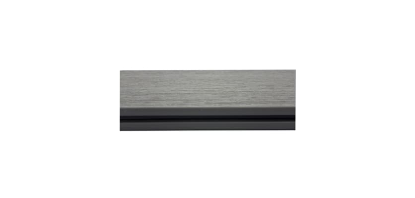 Grey wood plastic deck board