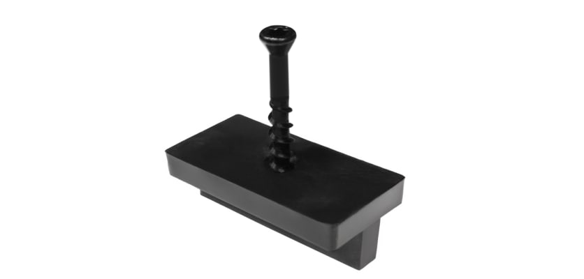 End joining clip for composite decking