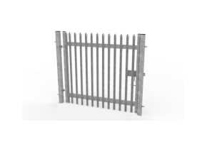 1.8m x 1.0m Pedestrian Palisade Security Gate Kit