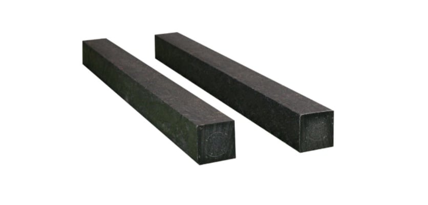 Plastic wood square profile post, for composite fencing or decking
