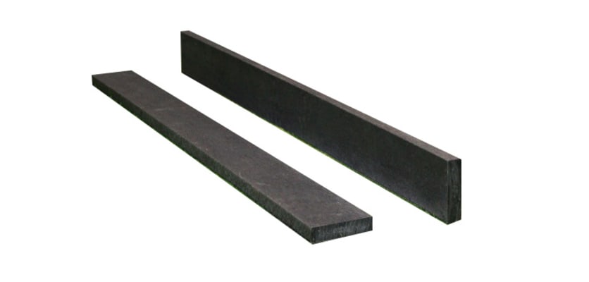 Composite fascia made of recycled plastic