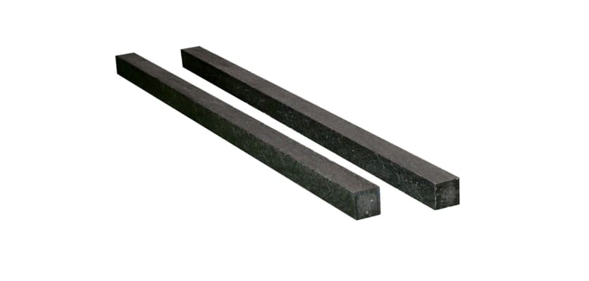 Plastic wood post for composite decking or fencing