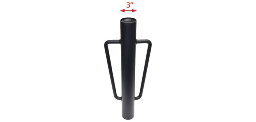  3" Black Post Rammer