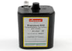 6V battery designed for powering traffic cone lights, featuring a durable casing and compact size for easy installation.