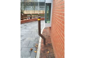 Galvanised Cranked Bollard- 101mm Diameter