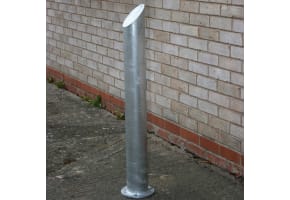 Galvanised Mitre Top Bollard