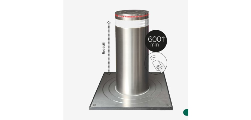 Benito H6006 Stainless Steel Automatic Telescopic Hydraulic Bollard Kit