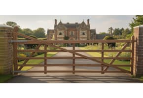 1.2m High Meranti Hardwood Timber Ranch Gate - Calculator