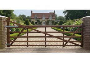 1.2m High Iroko Hardwood Timber Ranch Gate - Calculator