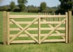A 1.2m High PAR Softwood Timber Field Gate in a Field 