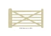 A render of the 1.2m High PAR Softwood Timber Field Gate - up to 1.8m wide
