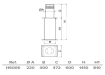 Benito H6006 Stainless Steel Automatic Telescopic Hydraulic Bollard Only diagram 