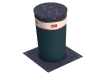 A Grey BFT Stoppy MBB 500 Steel Automatic Security Bollard