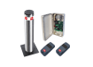 A Stainless Steel Finish BFT Stoppy B 700 Electric Automatic Security Bollard with Contol Unit and Fobs