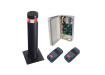 A Grey Ral 7015 BFT Stoppy B 700 Electric Automatic Security Bollard with Contol Unit and Fobs
