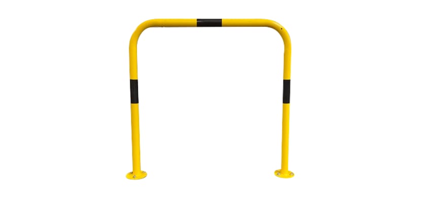 48mm diameter black and yellow safety barrier