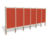 Red Timber Hording Panel and White Infills 