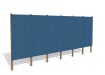 Blue Timber Hording Panel and Blue Infills 
