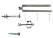 Galvanised Adjustable Double Strap Hinge Kit 