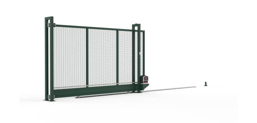 120T Manual 358 Prison Mesh Tracked Sliding Gate 