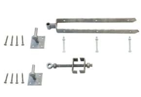 Adjustable Hook Plate Hinge Kit For Ranch and Field Gates