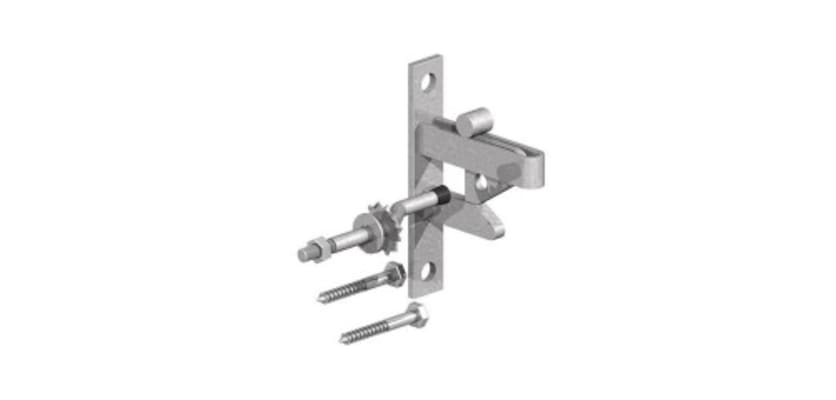 Galvanised Self Locking Gate Catch Kit 