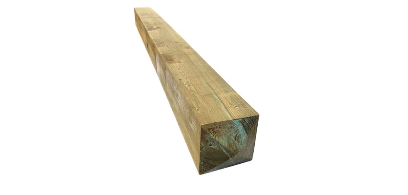 Tanalised sawn gate post 