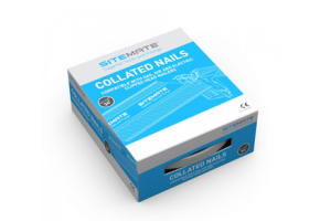 Collated Ring Shank Nails 50 x 2.9mm Electro-Galvanised Box of 3300