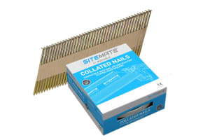 Collated Smooth Shank Nails 90 x 3.1mm Electro-Galvanised Box of 2200