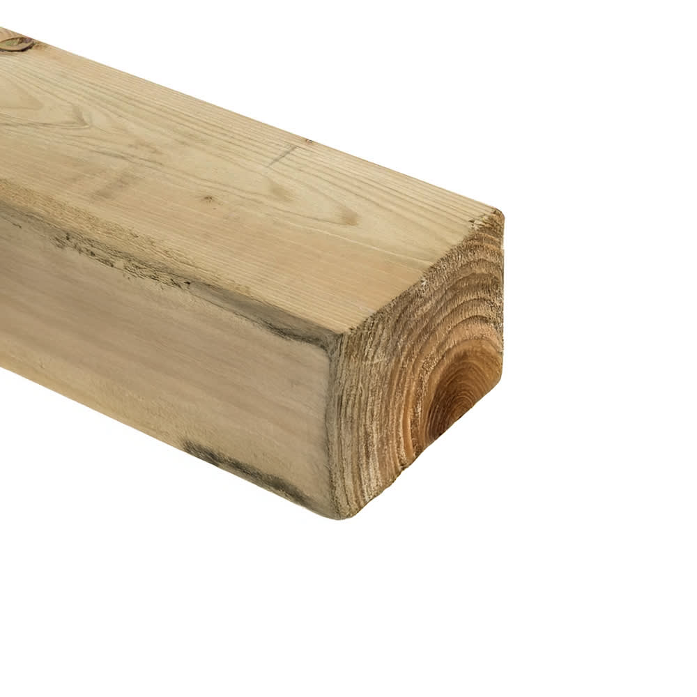 Big Timber Rails 100x75mm Timber Hoarding Rail 3600mm | First Fence Ltd