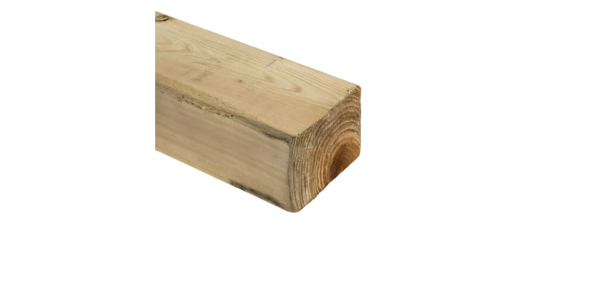 Timber Hoarding Timber Horizontal Rail 