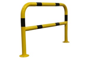 76mm Diameter Black & Yellow Hooped Barrier