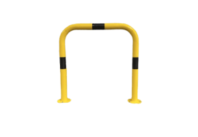 90mm Diameter Black & Yellow Hooped Barrier
