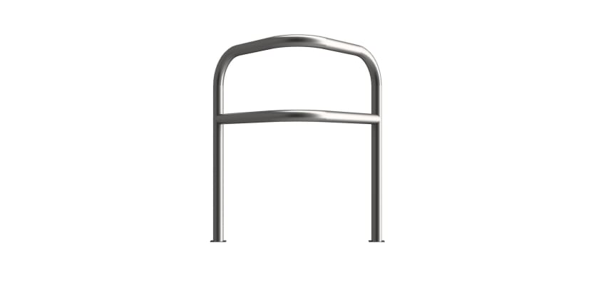 800mm high galvanised corner protection barrier