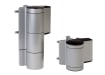 Silver Locinox Mammoth HD High Power Second Generation 180° Gate Closer and Hinge Combination