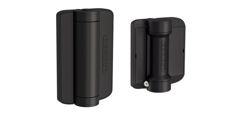 Black Locinox Caracal 180° Hydraulic Gate Closer and Hinge