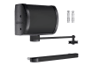 Black Locinox Panther Hydraulic Gate Closer for Wall and Post Mounting